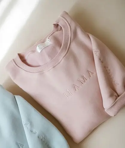 Womens Aziel & Luca x Roxana Oh So Blessed Mama Ballet Pink Sweatshirt