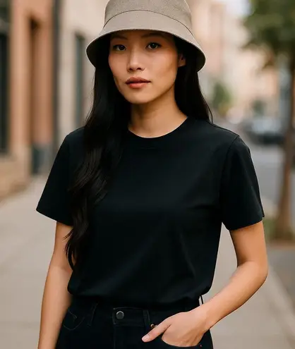 Vintage LL Bean Womens Sz S/ M Tweed Bucket Hat Virgin Wool Cashmere Blend Y2K Brown