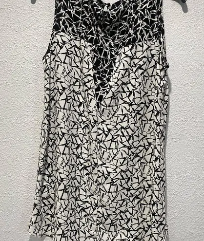 Metaphor Black and White Blouse with Flowing Fit