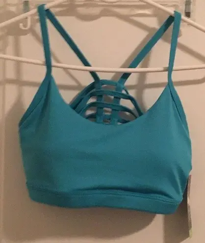 Bally Total Fitness Women's Juniors Sports Bra Top Size S Blue