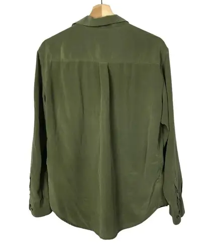 Equipment Femme Signature Silk Long Sleeve Button Down M