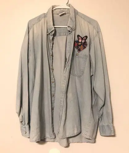 Vintage Denim Button