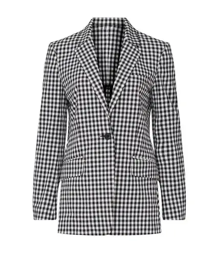 Rag and Bone Cotton Ames gingham Black and White Blazer NEW