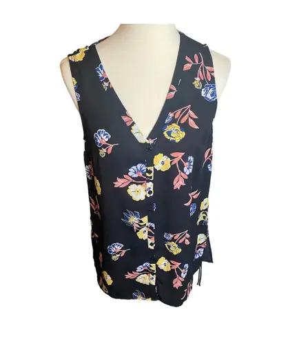 Modcloth Floral Sheer Tank Top