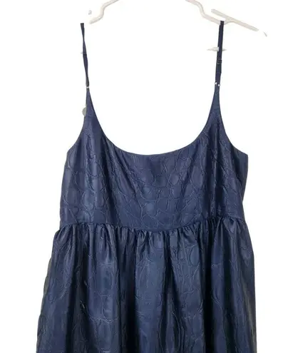 Sies Marjan Brianna Satin Maxi Dress Sleeveless Dark Navy Size Small NWT Pockets