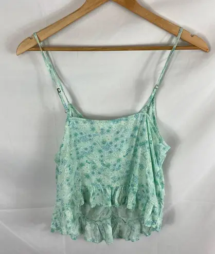 Abound 4/$25 NWT  ruched front spaghetti strap blouse blue