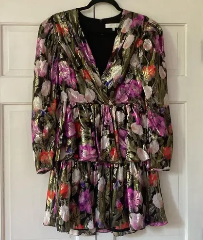 BORGO DE NOR AMELIA METALLIC FLORAL