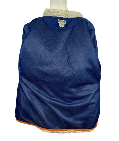 Duluth Women's Sherpa Blue Cream Colorblock Full Zip Jacket Medium Item 85806