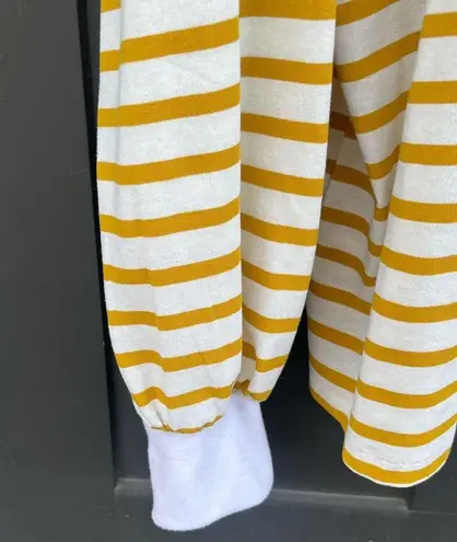 Andthewhy  Oversized Yellow Stripe Tunic Size Large