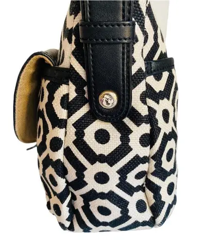 Spartina Black & White Geometric Shoulder Purse