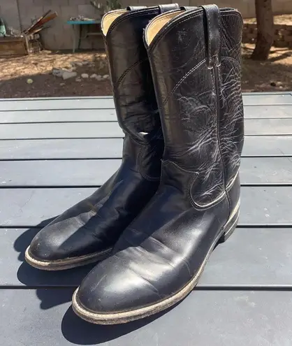 Justin Boots Justin Women’s Original Black Roper Round Toe Boots - size 6.5 - Image 2