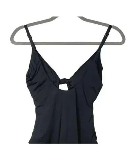 NWT Andie The Santorini OnePiece Swimsuit AdjustableStraps RemovableCups L Black Size L