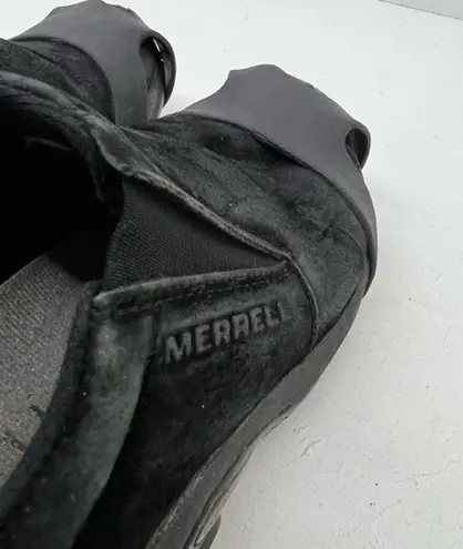 Merrell Womens 10 Jungle Moc Slip On Hiking Shoes Black Suede Low Top 60826