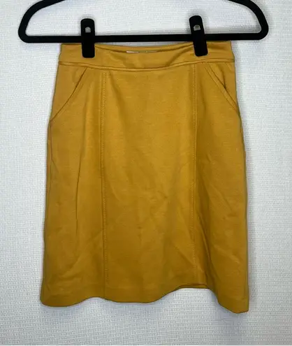 Boden | Mustard Yellow Pencil Mini Skirt for Casual Work 2R Size 2