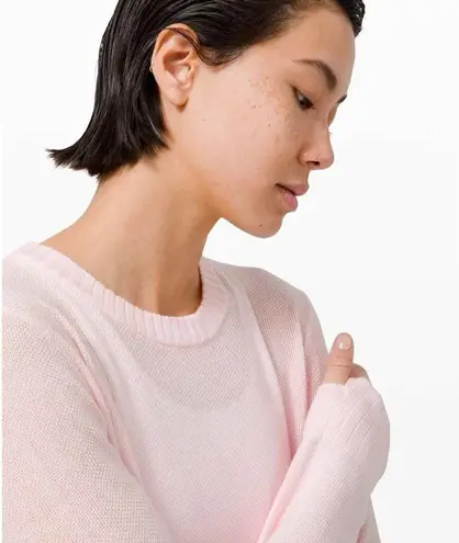 Lululemon  Sincerely Yours Pink Glow Sweater