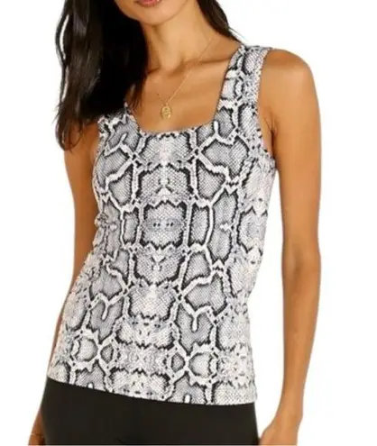 Varley womens size XS extra small snakeskin athletic tank black white lined