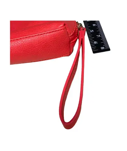 Banana Republic Women’s Bag Half Moon Zip up wristlet Clutch Coral Pink One Size