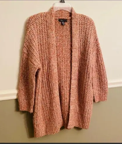 Primark Women’s  Pink Confetti Oversized Open Cardigan Size Extra Small