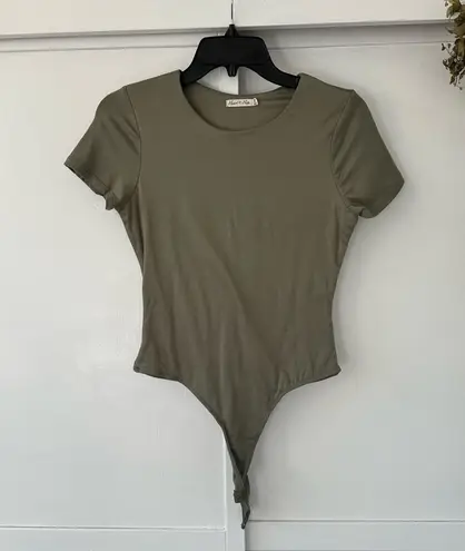 Heart & Hips Double Lined Dark Green Body Suit Tee