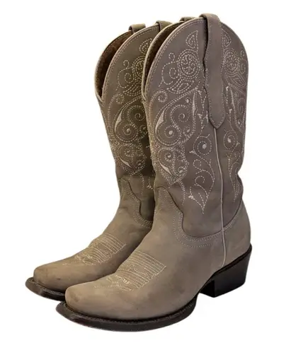 El General Rodeo Nubuck Boots EUC Size 8 S3858 Tan