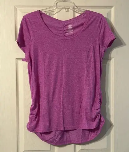 Athletic Works Heathered Purple Ruched Shirt XXL