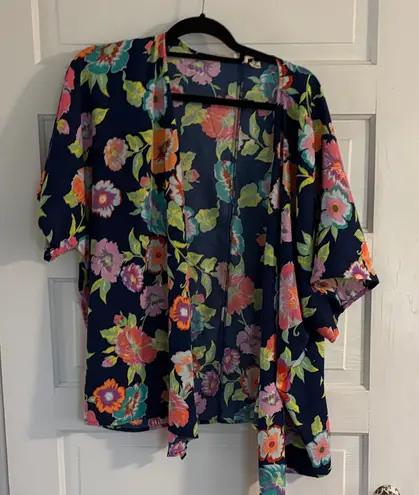 Roxy  Multicolor Floral Top Kimono - Image 1