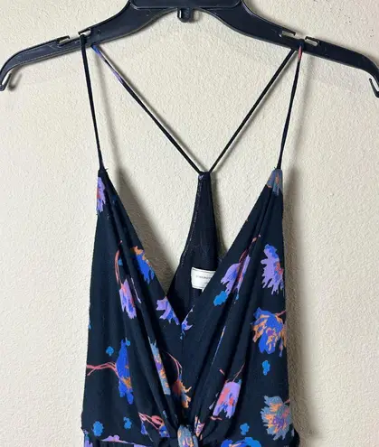 Anthropologie Moulinette Soeurs Black Floral Romper Jumpsuit Size XS
