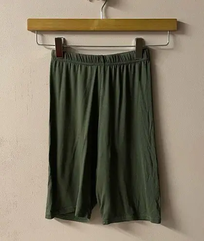 Missguided Olive Green Biker Shorts Size 2 NWT