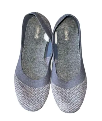 Allbirds Women's Mist Dark Grey Sole Tree Breezer Ballet Flats Size 8.5