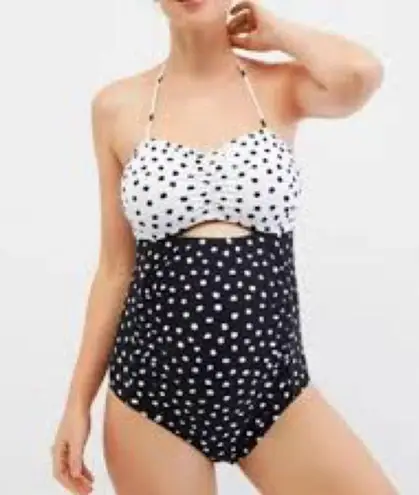 Motherhood Baby Bump Maternityty Swimsuit sz S Black