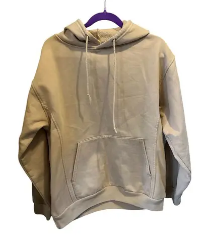 Nike Footlocker Unisex Beige Pullover heavy Hoodie Casual Long‎ Sleeve Sweater large