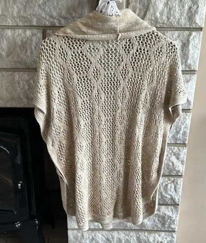 Christopher & Banks  cowl neck layering sweater size L/XL beige/tan