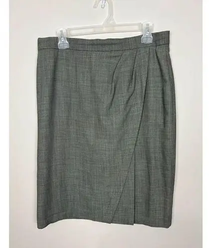 Escada Margaretha Ley women grey skirt wool/nylon Size 44 Gray