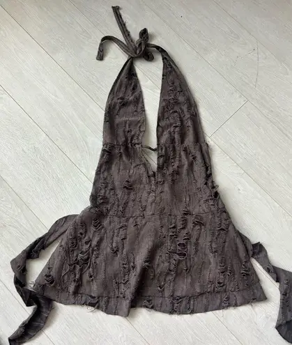 Mini Dress Gray Size M - Image 1