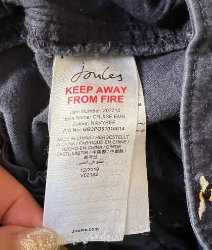 Joules Navy Shorts with Bumble Bee Pattern Size 12