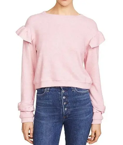 Leyden Ruffle Sleeve Sweater in Pink Size XL NWT