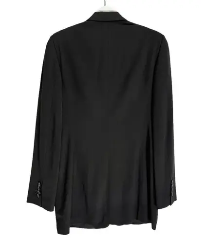 Piazza Sempione Wool Blend Women’s 4 Button Blazer Jacket Black Size 44 or 8