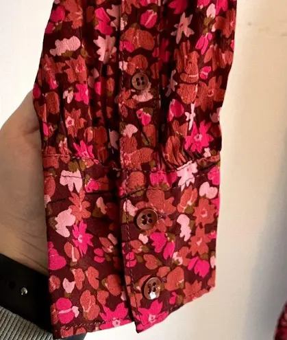 Free Assembly Women's Floral Button