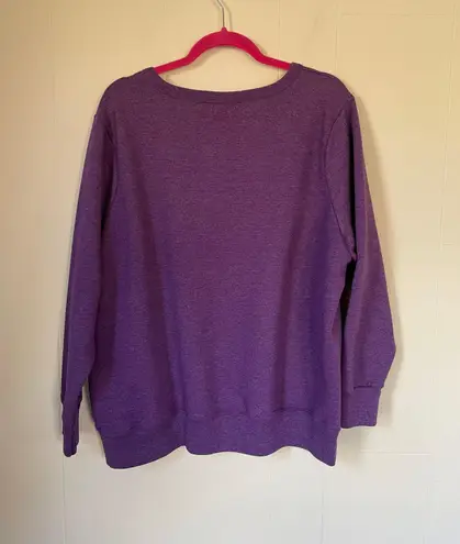 Just My Size purple Crewneck sweatshirt Cotton Poly Women’s size 2X (18W/20W)