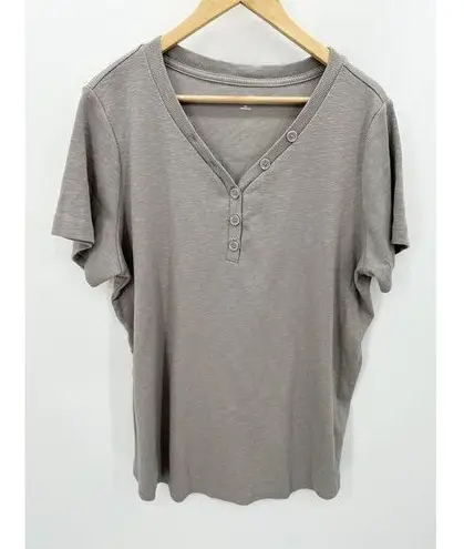 Duluth Trading Co Shirt Women 2X Grey V