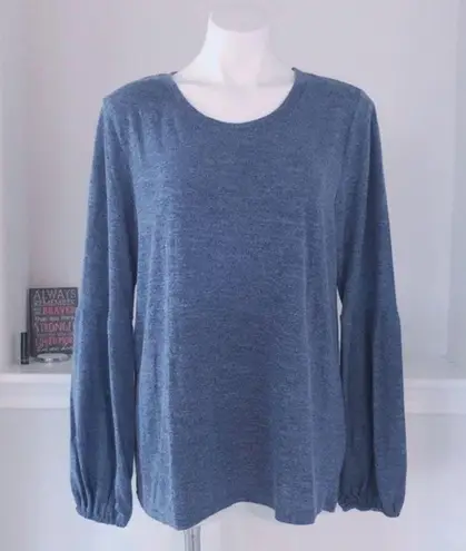 Indigo Blue NWT Life Style Crewneck Tight Knit Sweater in Size L