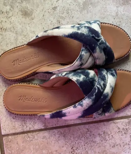 Madewell The Skyler Slide Sandal in Tie-Dye