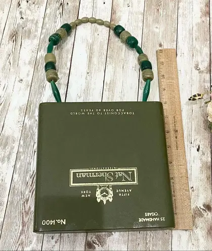 Vintage Nat Sherman Tobacco Cigar Box Handbag