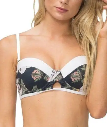 Tavik Blue Ombré Floral Emma Corsica Bikini Top Size L