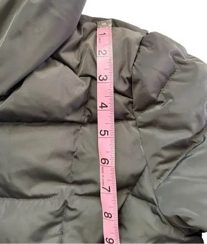 Cole Haan  Women's 40" Signature Hooded Taffeta Down Coat Green Size Extra Small