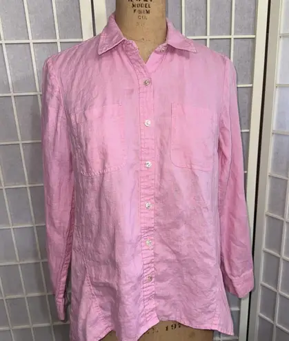 Jones New York  Sport 100% Linen Pink Quiet Luxury Old Money Minimalist PM