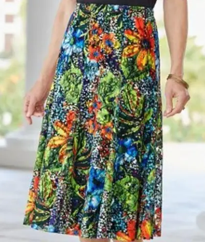 draper's & damon's Tropical Oasis Lace Skirt Size LP