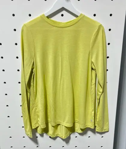 Sweaty Betty Women's Focus Training Long Sleeve Crewneck T-Shirt Green Size L