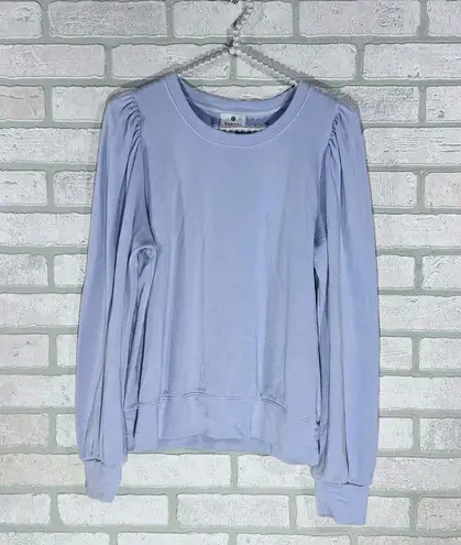Sundry Puff Shoulder Sweatshirt in Soft Orchid Size 2=M