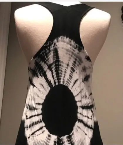 Black & White Tie Dye Top/Dress/Cover